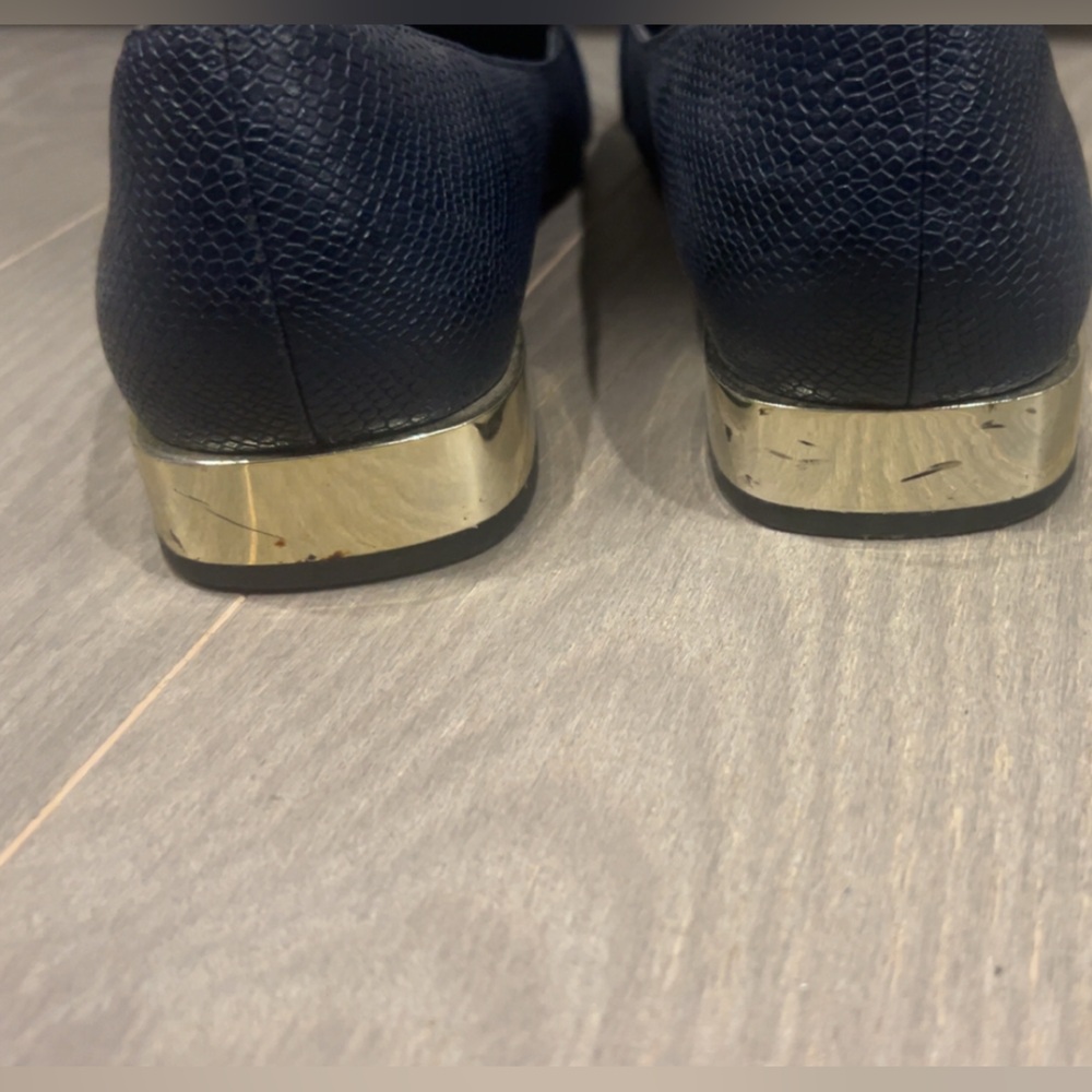 ALDO Dark Blue Suede Flats - Picture 3 of 3